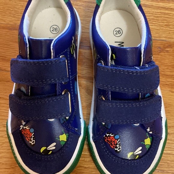 Mini Boden bug insect leather Velcro shoes size 9.5 c NIB - Picture 2 of 5